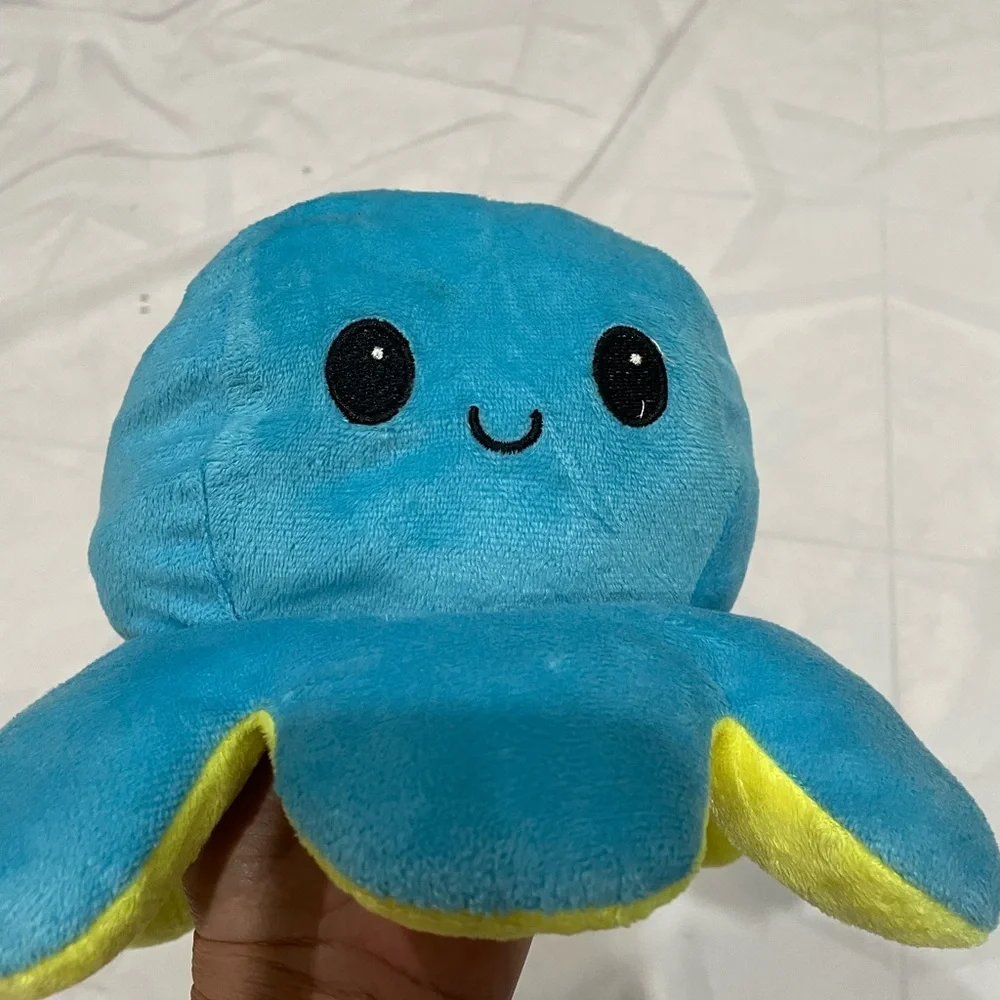 Reversible Yellow Plush Octopus